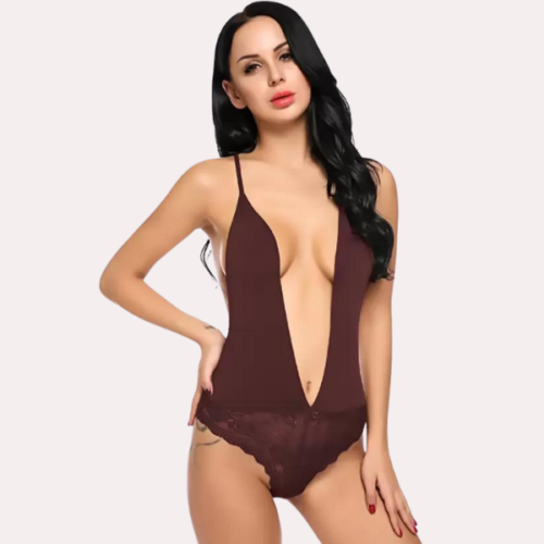 Chic and Comfy Sheer Nightwear Bodysuit - Image 4