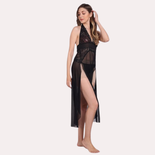 Sensual Mesh Nightgown for Women - Image 3