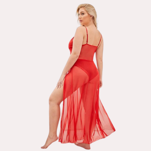 Soft Elegant Lace Seductive Nightgown - Image 5