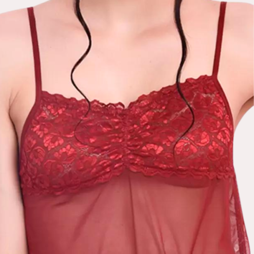 Flirty Sheer Chemise for Women - Image 4