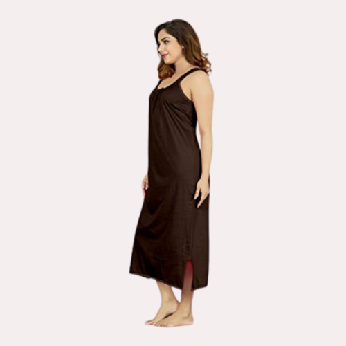 Women's Long Cotton Nightgown Slip - Image 4