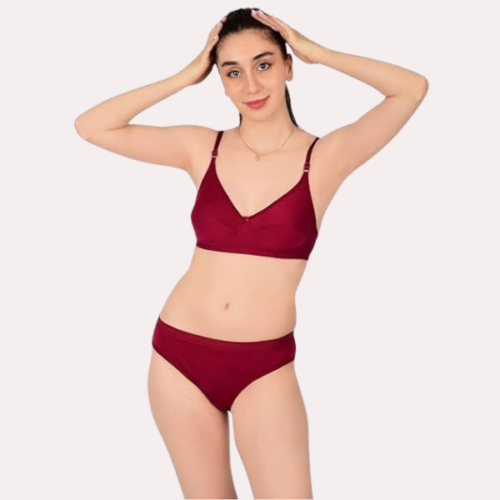 Comfortable Cotton Bra & Panty Set for Women - Image 3