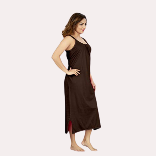 Women's Long Cotton Nightgown Slip - Image 3