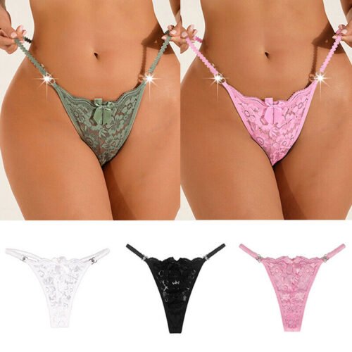 Assorted Colors Lace G-String Pack of 4 - Image 5