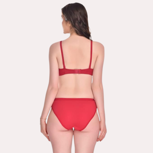 Padded Cotton Bra Panty Set for a Seductive Look - Image 5