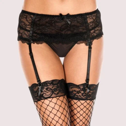 Exquisite Floral Lace Garter Belt - Image 2