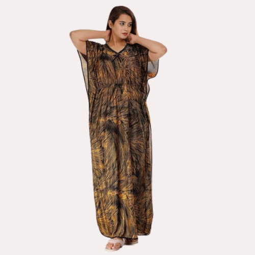 Printed Satin Nightie for Girls/Women - Image 3