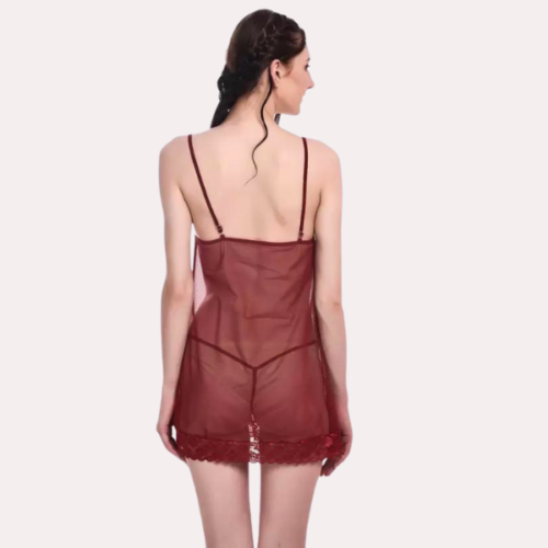 Flirty Sheer Chemise for Women - Image 5