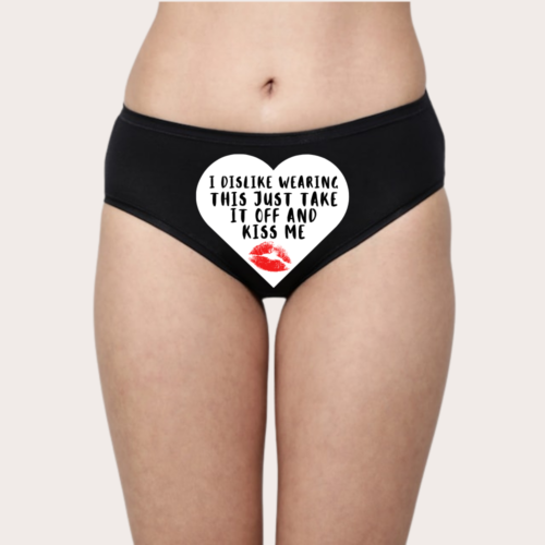 Take It Off and Kiss Me Naughty Text Panty - Image 2