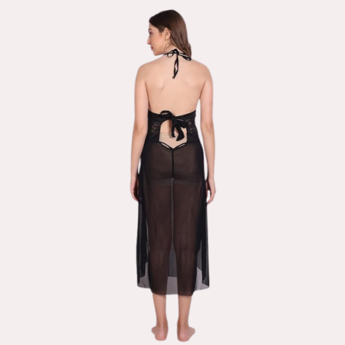 Sensual Mesh Nightgown for Women - Image 5