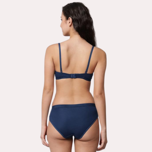 Classic Cotton Sexy Bra & Panty Set - Image 5