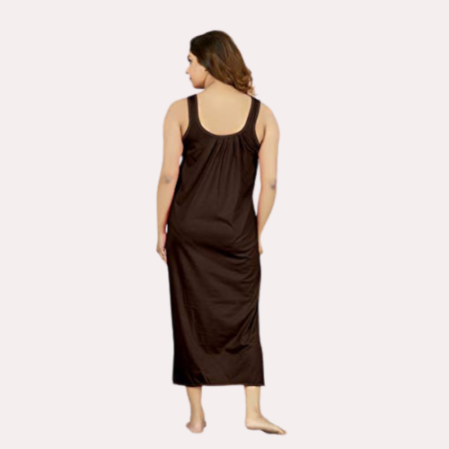 Women's Long Cotton Nightgown Slip - Image 5