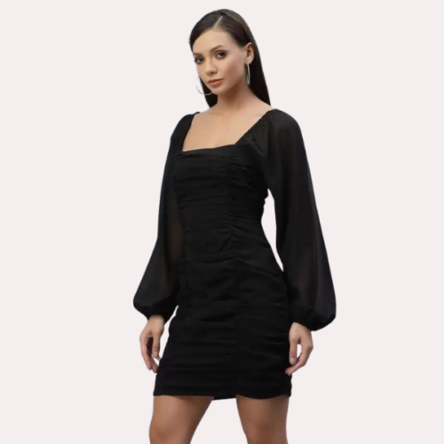 Stylish Black One-Piece Outfit for Women - Image 3