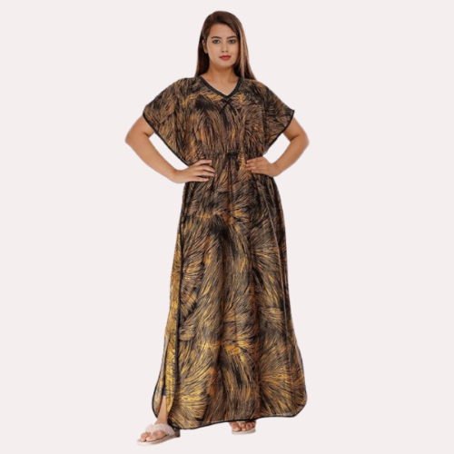 Printed Satin Nightie for Girls/Women - Image 4