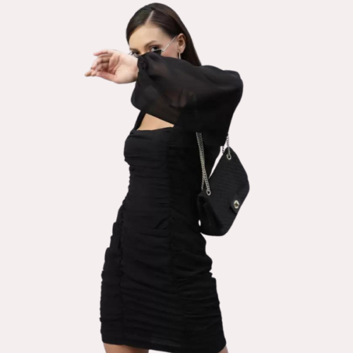 Stylish Black One-Piece Outfit for Women - Image 4