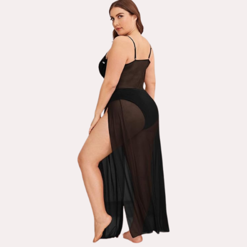 Feminine Sheer Seduction Nightgown - Image 4