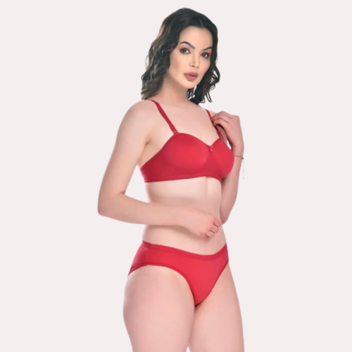 Padded Cotton Bra Panty Set for a Seductive Look - Image 3