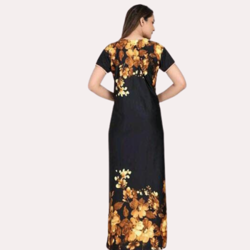 Satin Maxi Nightgown for Women - Image 4