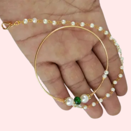 Uttarakhandi Round Nath in Elegant Gold Plating - Image 2