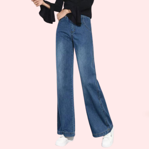 Women's Classic High Waist Wide Leg Jeans - Image 5