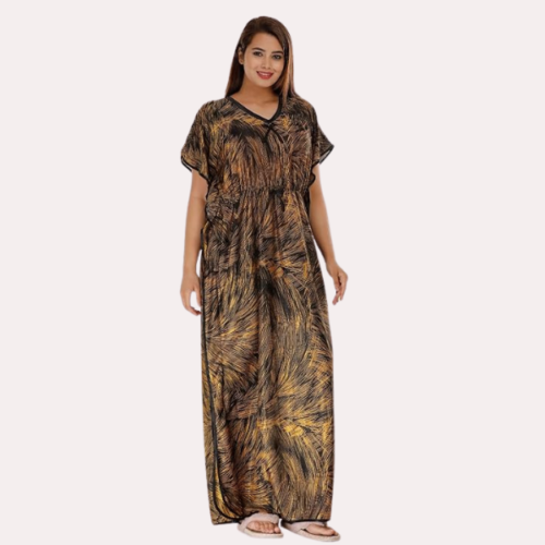 Printed Satin Nightie for Girls/Women - Image 2