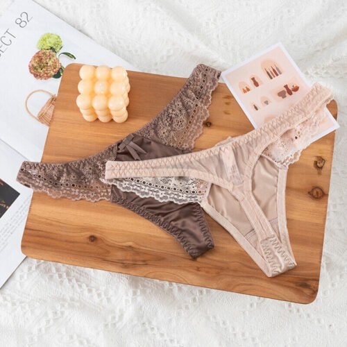Sheer Lace Thong Panties Pack ( of 2) - Image 2