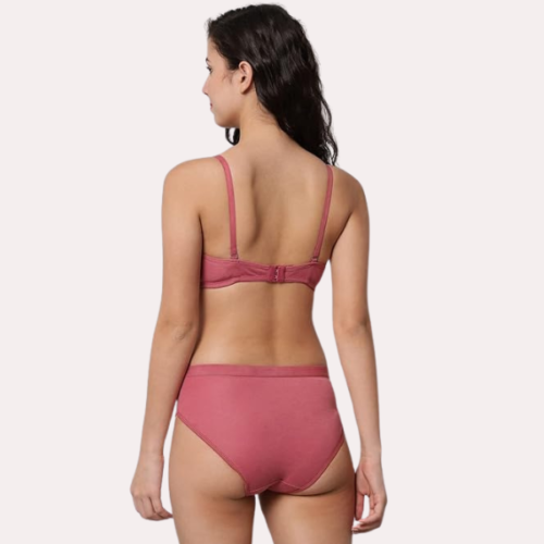 Casual Chic Cotton Bra Panty Set - Image 5