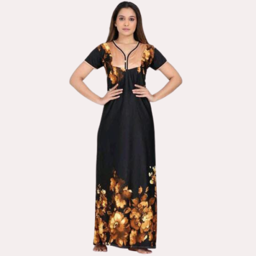 Satin Maxi Nightgown for Women - Image 2