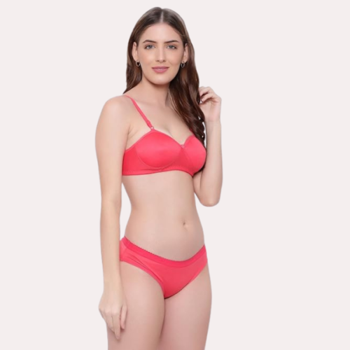 Non-Wired Cotton Push-Up Bra Panty for Women - Image 4