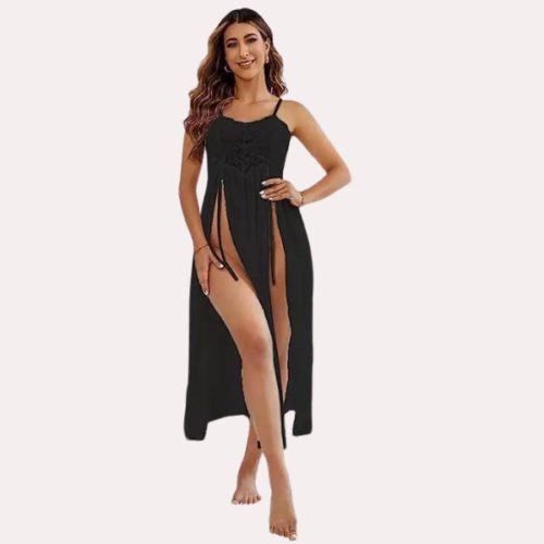 Romantic Black Babydoll Nightwear - Image 2