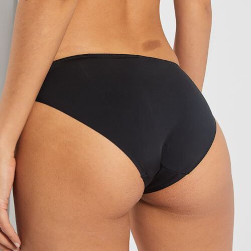 Black See Through Fishnet Lace Brief - Image 4