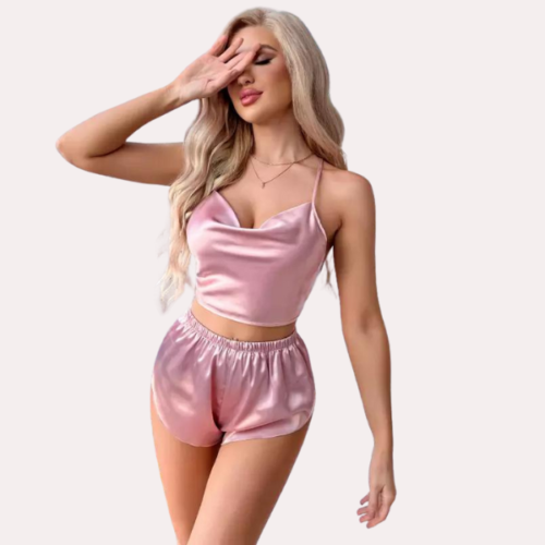 Luxury Silk Camisole & Shorts Set - Image 3