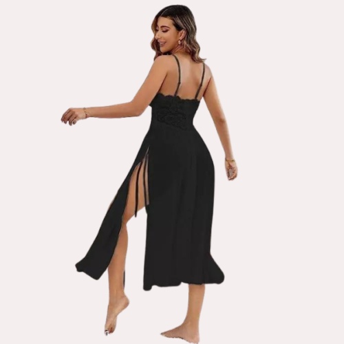 Romantic Black Babydoll Nightwear - Image 4