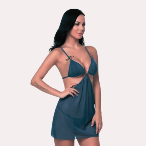 Sheer Babydoll Nightdress for Women - Image 3