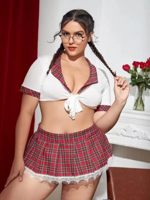 Schoolgirl Sweetheart Roleplay Costume Set - Image 2
