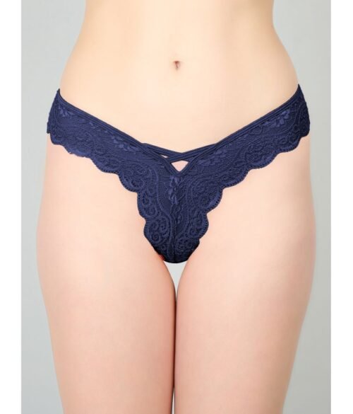 Blue Lace Design Women's Thongs ( Pack of 1 ) - Image 2