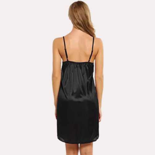 Women's Knee-Length Satin Nightdress - Image 5