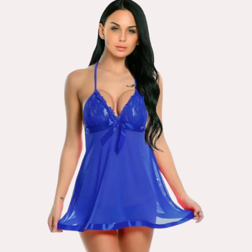 Sensual Lace Babydoll Set for Honeymoon - Image 2