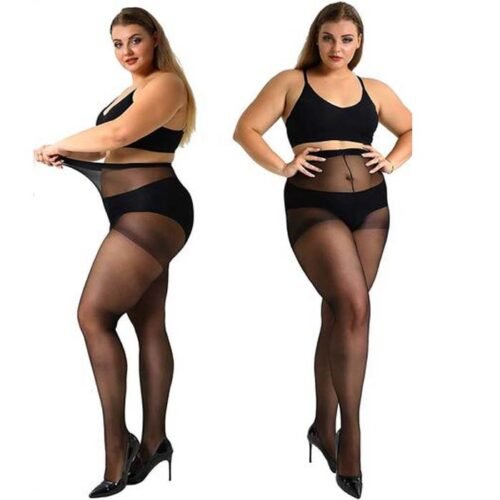 Plus size pantyhose sheer shine - Image 2