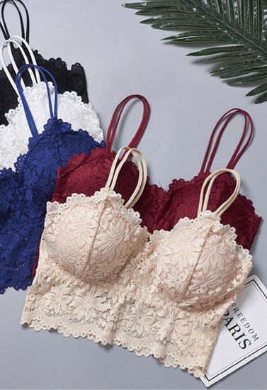 Cute Stretch lace bralette Bra top (Pack of 2) 1 Cute Stretch lace bralette Bra top (Pack of 2)