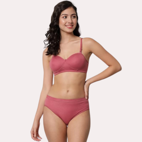 Casual Chic Cotton Bra Panty Set - Image 3