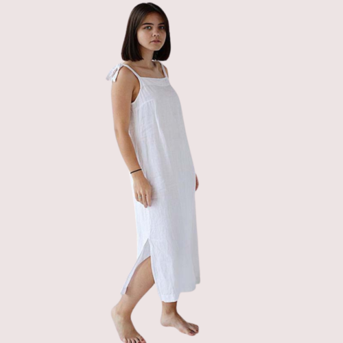 Douceur Pure White Organic Cotton Sleepwear - Image 2