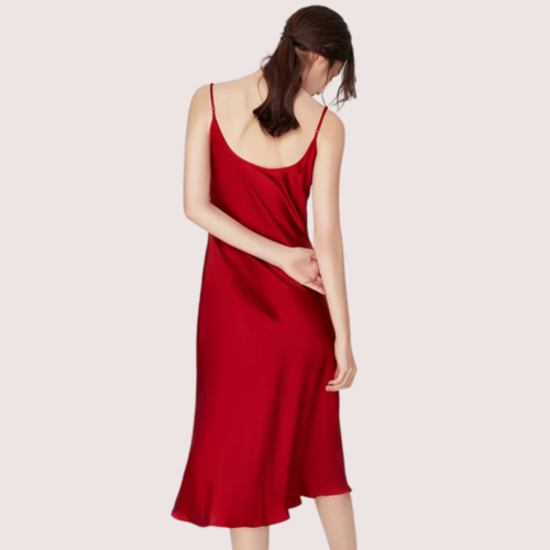 Luxurious Women's Silk Satin Sleepwear Nightdress - Image 7