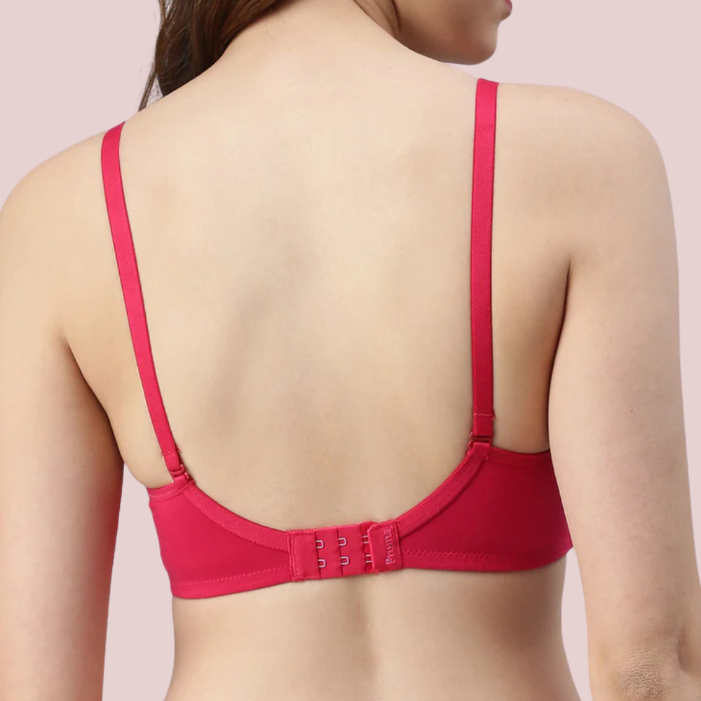 Passion Plunge – Red Seamless Padded Bra 4 Passion Plunge – Red Seamless Padded Bra - Image 4