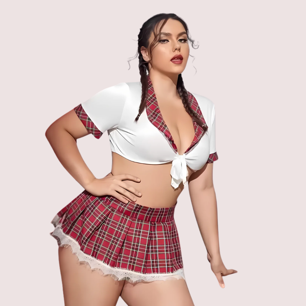 French Daina Schoolgirl Sweetheart Roleplay Costume with Luxury Panty Gift 5 French Daina Schoolgirl Sweetheart Roleplay Costume with Luxury Panty Gift - Image 5