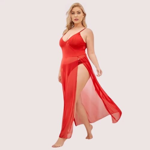 Soft Elegant Lace Seductive Nightgown - Image 3