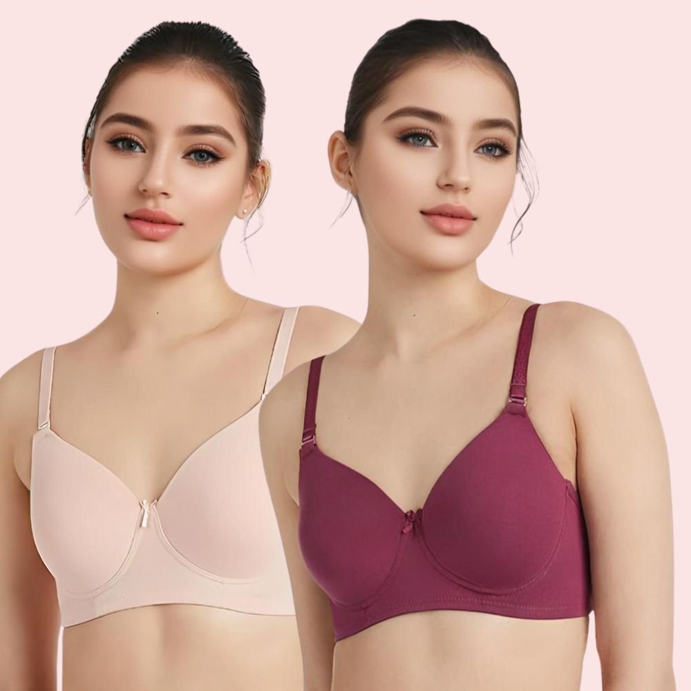 Velva Glow Seamless Lightly Padded Bra Duo 1 Velva Glow Seamless Lightly Padded Bra Duo