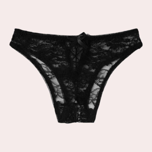 2 Pack Sexy Floral Lace Crotchless panty - Image 3