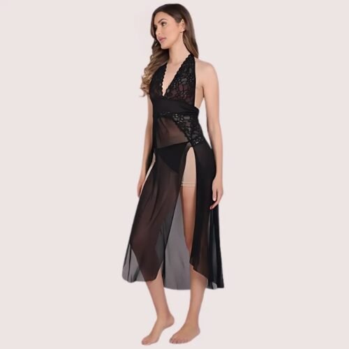 Sensual Mesh Nightgown for Women - Image 2