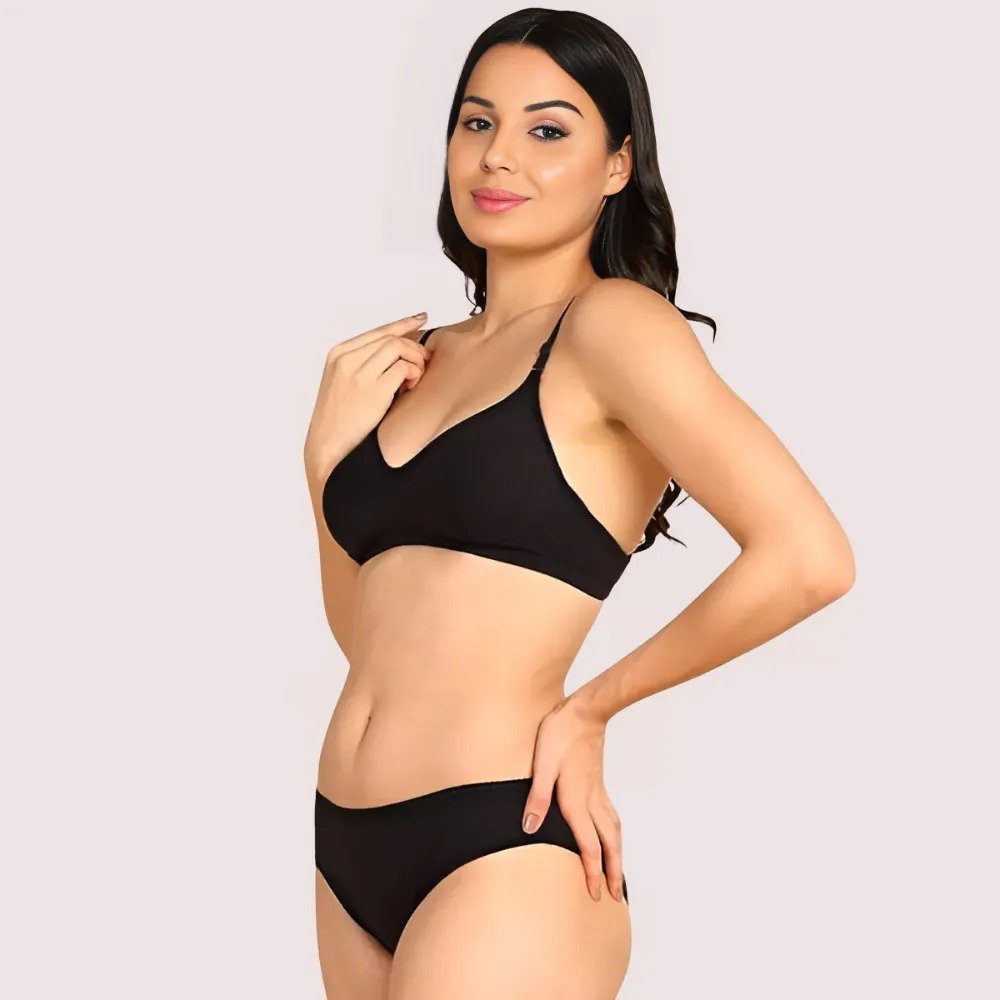 Breathable Cotton Lingerie Set for Her (2 pack) 2 Breathable Cotton Lingerie Set for Her (2 pack) - Image 2